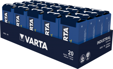 Varta Industrial 9V verpackt zu 20 Stk. Preis inkl. VEG
