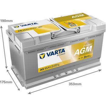 Starterbatterie AGM5 12V 95 AH 850EN (A)