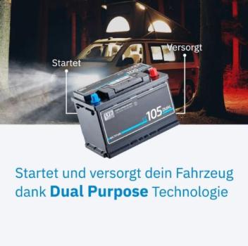 Preview: ECTIVE LC 105 Dual Starter - Versorgungsbatterie 105Ah 12V 1344Wh 1100A