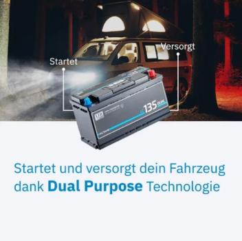 Preview: ECTIVE LC 135 Dual Starter - Versorgungsbatterie 135Ah 12V 1728Wh 1485A