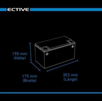 Preview: ECTIVE LC 150 LT 12V LiFePO4 Lithium Versorgungsbatterie 150 Ah
