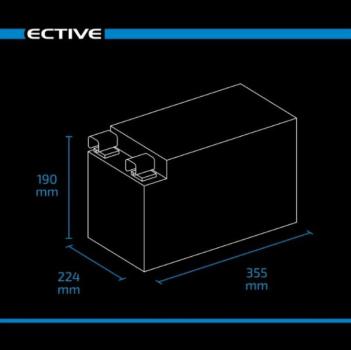 Preview: ECTIVE LC 320s LT LiFePO4 Lithium Untersitzbatterie 320Ah