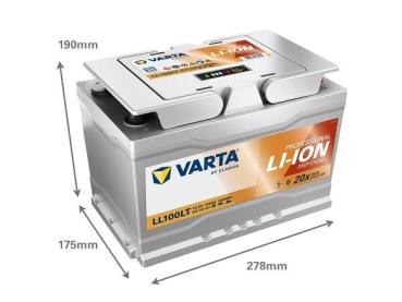 Varta Li-Ion Deep Cycle Batterie 12V 100 AH Life-Po4 Prismatic mit Heizung