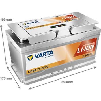 Varta Li-Ion Deep Cycle Batterie 12V 150 AH Life-Po4 Prismatic