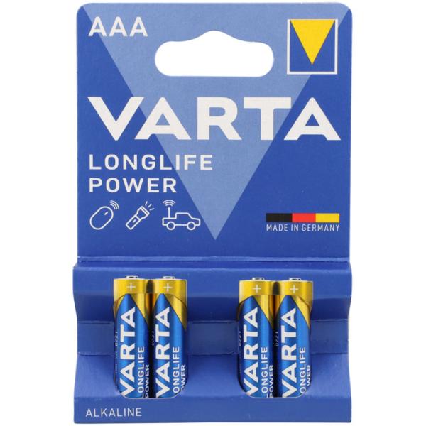 Varta Longlife Power AAA Bliste mit 4 Stk. Preis inkl. VEG