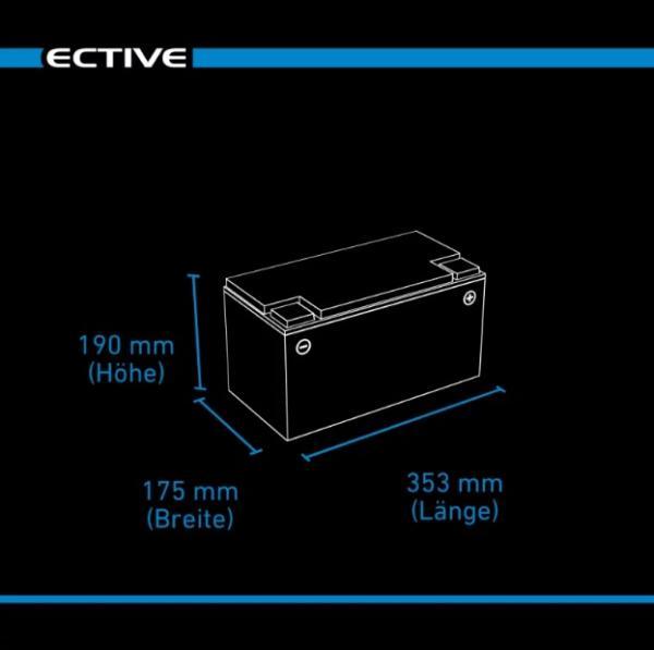 ECTIVE LC 100 LT 12V LiFePO4 Lithium Versorgungsbatterie 100 Ah