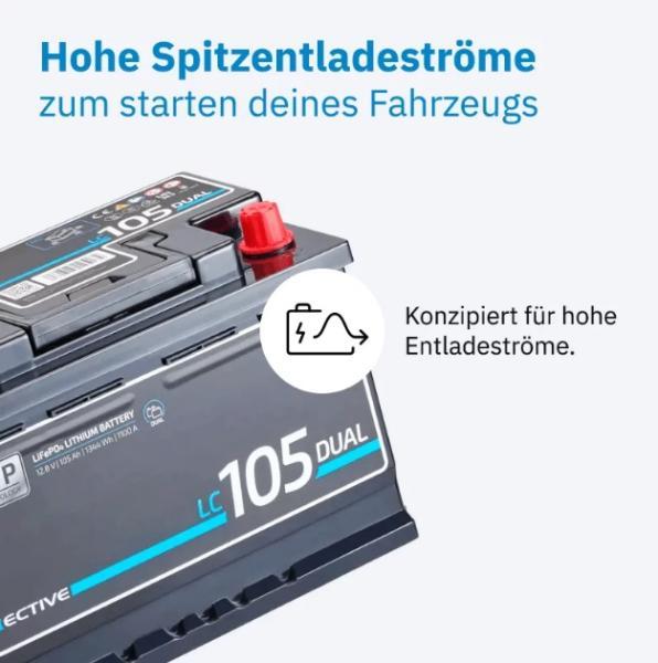 ECTIVE LC 105 Dual Starter - Versorgungsbatterie 105Ah 12V 1344Wh 1100A