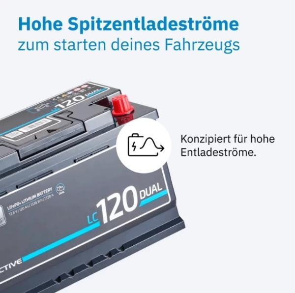 ECTIVE LC 120 Dual Starter - Versorgungsbatterie 120Ah 12V 1536Wh 1320A