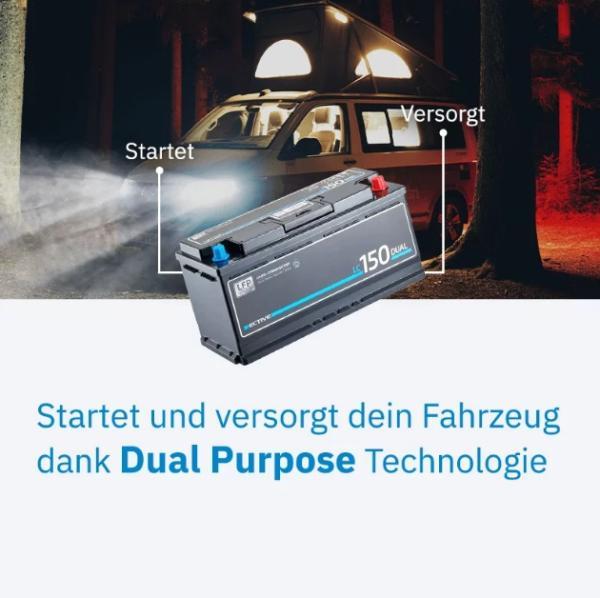 ECTIVE LC 150 Dual Starter - Versorgungsbatterie 150Ah 12V 1920Wh 1650A